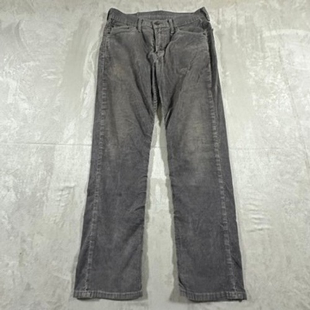 Levi's 514 Corduroy Pants Mens Straight Fit 30x30 Gray